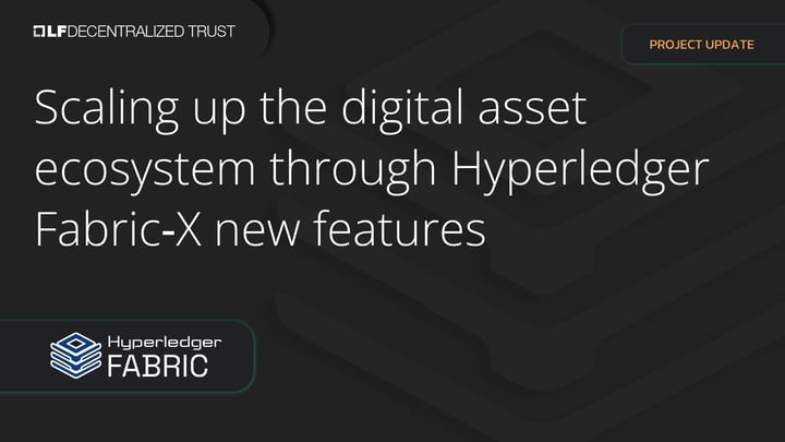 Scaling up the digital asset ecosystem through Hyperledger Fabric‑X new features