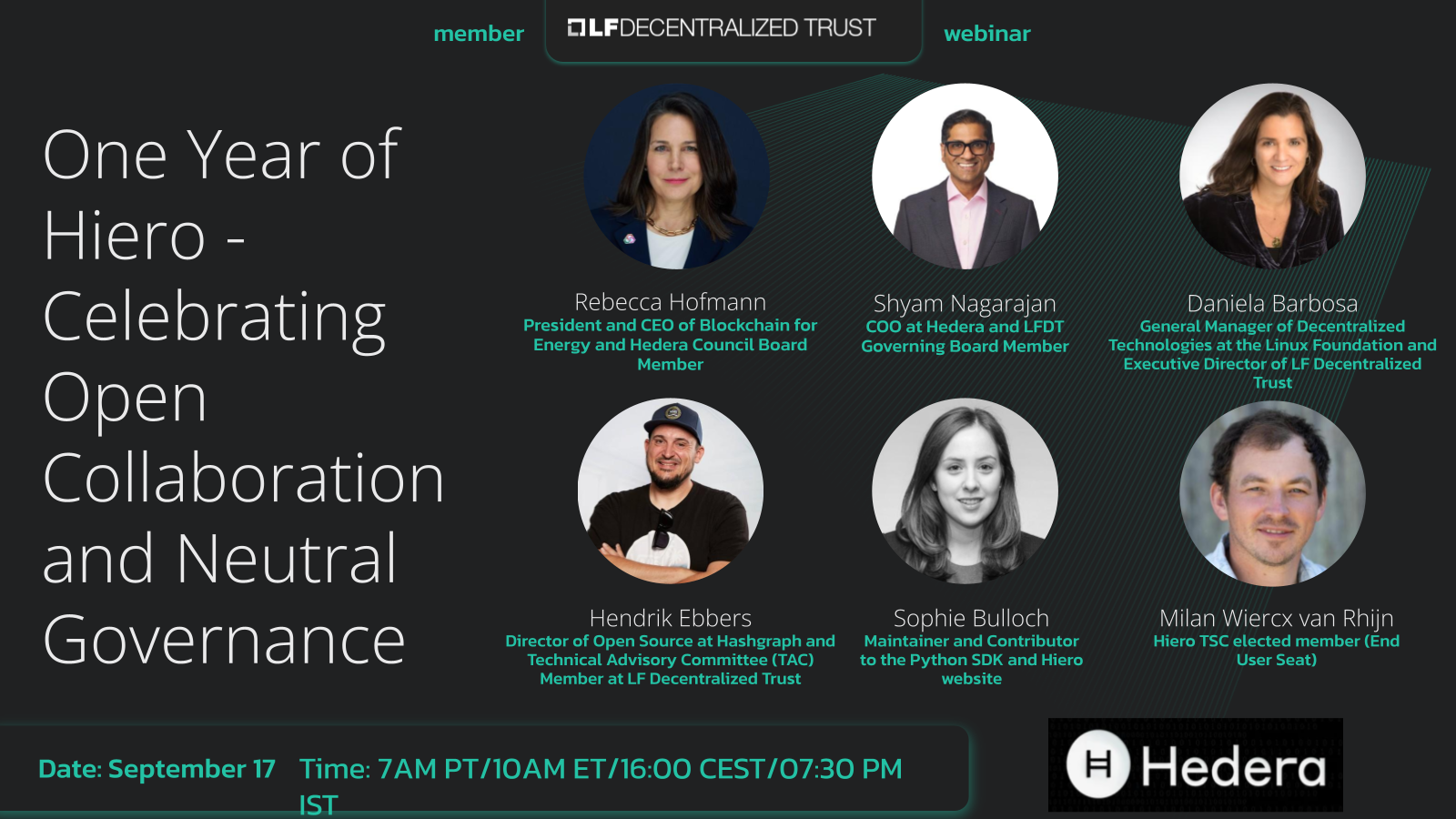 LF Decentralized Trust webinar with Hedera: One Year of Hiero - Celebrating Open Collaboration and Neutral Governance