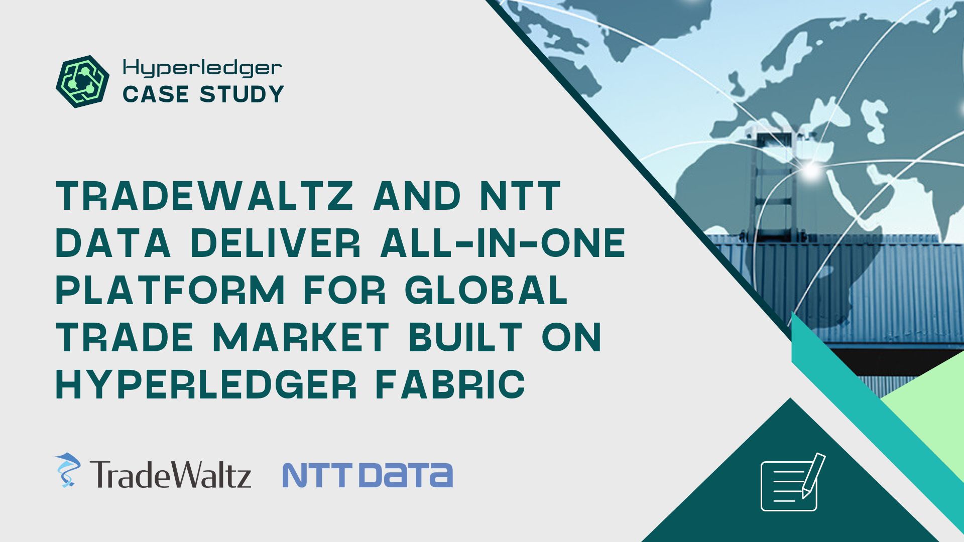 TradeWaltz and NTT Data Deliver All-in-One Platform for Global Trade Market Built on Hyperledger Fabric